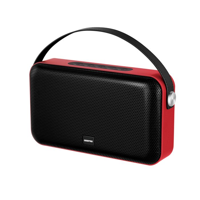 Geepas Rechargeable Bluetooth Speaker 3000 MAH - Portable Bluetooth Speaker, Wireless Speaker With Stereo Hi-Fi Bass, Built-In 3000 MAH Battery, In Built Microphone For Hands Free Calling