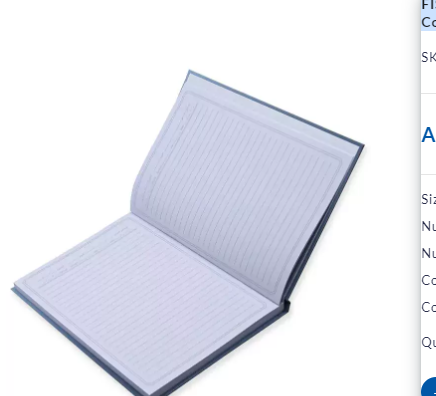 FIS Pack of 5 Oman Hard Cover Notebook, 18X25 100Sheets, Cover Siera Blue -FSNBOM100ASBL