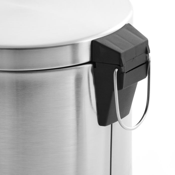 Royalford RF5128 Stainless Steel Pedal Bin, 20L | Fingerprint Proof, Rust Resistant, Odor Free & Hygienic - Stainless Steel Handle, Strong Plastic Bucket Inner, Soft Close Lid And Plastic Base