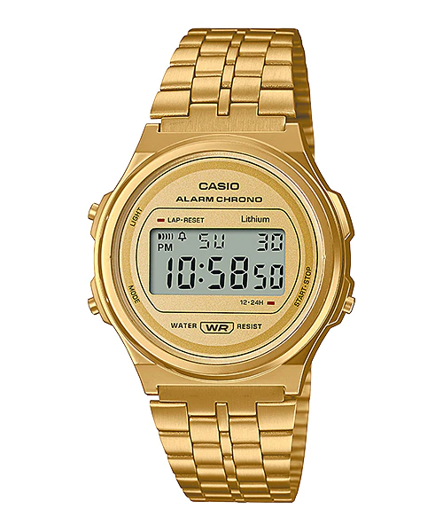 Casio A171WEG-9ADF Vintage Digital Stainless Unisex Steel Watch