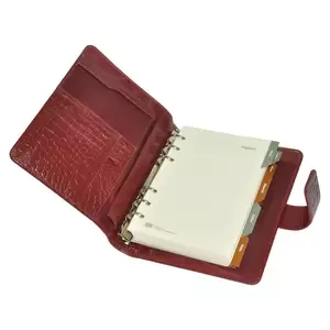 FIS Genuine Crocodilus Leather Organizers, 110x170mm Size, Maroon Color - FSORLO2MR
