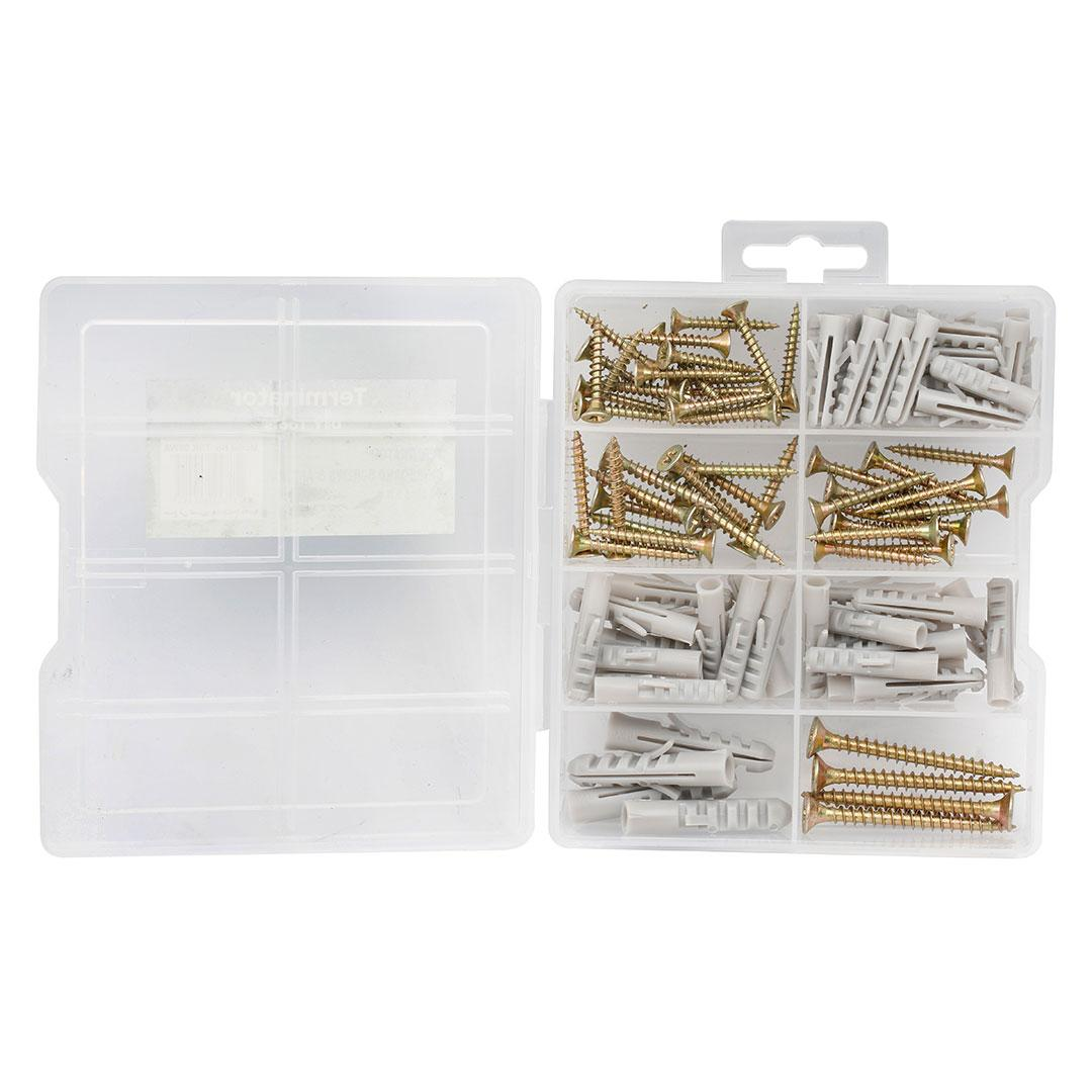 Chipboard Screws & Anchor 98 Pcs Kit