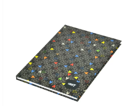 5-Piece Light Hard Cover Notebook, Single Ruled, (100 Sheets), A5 Size - LINBA51704