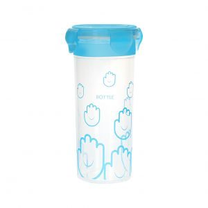 Royalford Lunch Box With Water Bottle 1X48 - Plastic - Blue - RF4396