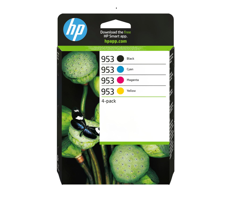 Hp 953 Black/Cyan/Magenta/Yellow Original Ink Cartridges 4-Pack