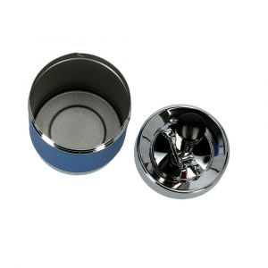 Royalford Metal Ashtray With Prints - Stainless Steel - Blue