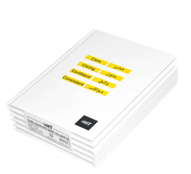 LIGHT Pack of 5 Hard Cover Notebook Single Line,9X7 Inches (22.86 X 20.32 CM),100 Sheets -LINB971708