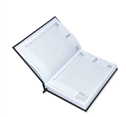 Fis 2024 Russian Diary (Russian/English), A5 Vinyl, 1 Side Padded, Black -FSDIRU0124BK