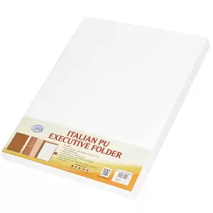 FIS Executive Folder with Writing Pad Italian PU 24x32cm, Brown - FSGT2432PUBRD4