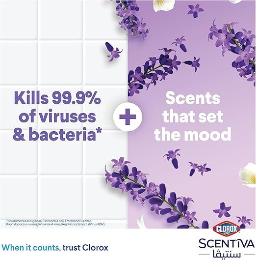 Clorox Scentiva Multipurpose Disinfectant Floor Cleaner, 1.5L, Tuscan Lavender