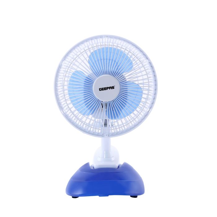 Geepas 2 IN 1 Clip Convertible Table-Top & Clip Fan 6-Inch - Two Quiet Speeds - Ideal For The Home, Office, Dorm, More White | 2 Years Warranty