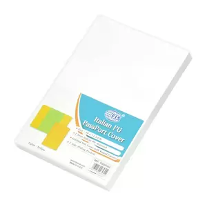 FIS Italian PU Passport Cover With Gift Box, Yellow Color, 10 x 13.5 cm Size - FSGN1602