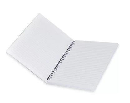 5-Piece FIS Spiral Hard Cover Notebook Single Line 9X7 Inch, 100-Sheets - FSNBS971904