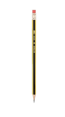 Maxi Classic Hexagonal Graphite Pencil Hb With Eraser Tip Jar Of 48Pc, Black, Lp48J