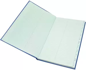 FIS Ledger Book, Azure Laid Ledger Paper, FS (210 x 330 mm) Size, 2 Quire - FSACLTC2Q82