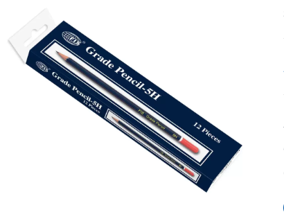 Box of 12 Packs 5H Pencil Set Blue/Red - FSPE5H