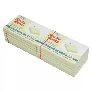 FIS Sticky Note, Yellow Colour, Size 3 x 5 Inch, 100 Sheets, Quantity per Pack 12 - FSPO35N