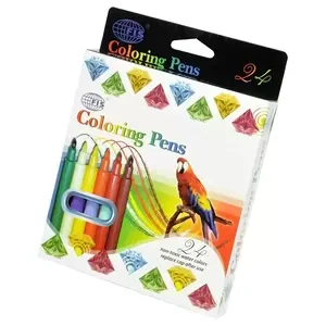 FIS Coloring Pens, 20 Pcs, Assorted Colors - FSFP20C