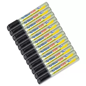 Artline White Board Marker Broad Pack of 12, Black, 159 - ARMK159BK