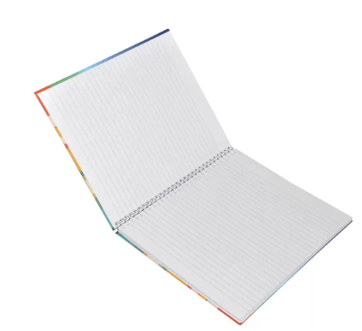 LIGHT Pack of 5 Spiral Hard Cover Notebook, Single Line , 10X8 Inches (25.4 X 20.32 cm) 100 Sheets - LINBS1081608