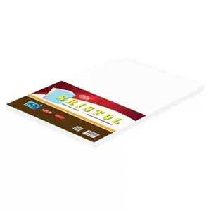 FIS 180 gsm Bristol Board Pocket of 50 pieces - FSBIWHA3180