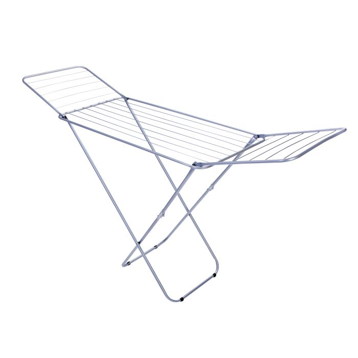 Royalford RF5001 Large Folding Clothes Airer - Drying Space Laundry Washing |Durable Metal Drying Rack | Multifunctional Air Dryer Ideal For Indoor And Outdoor | Easy Store 2 Folding Winged Clothes Ai