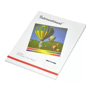 FIS International Exercise Books Single Ruled, 160 Pages, Pack of 10 Pieces, A4 Size - FSEBA4INT80