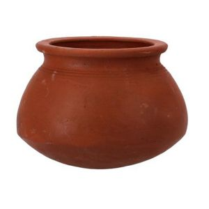 Royalford Rice Kalam Handmade Cookware - Clay - Brown