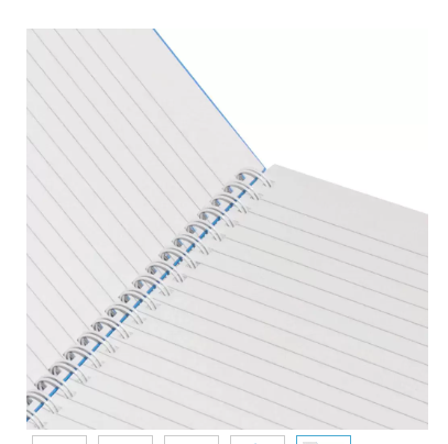 LIGHT Pack of 5 Spiral Hard Cover Note Book 100 Sheets. Size:9X7 Inches (22.86 X 20.32 CM) -LINBS971001305