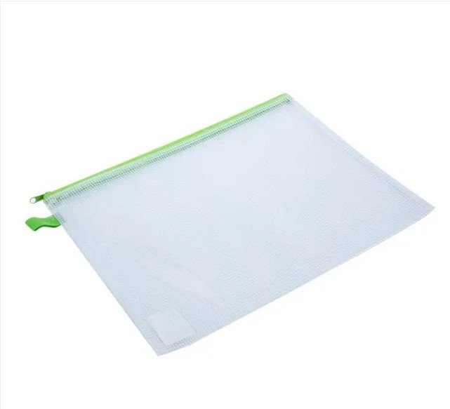 DELI E5596 A4 SIZE ZIP BAG PVC MESH, ASSORTED COLOR