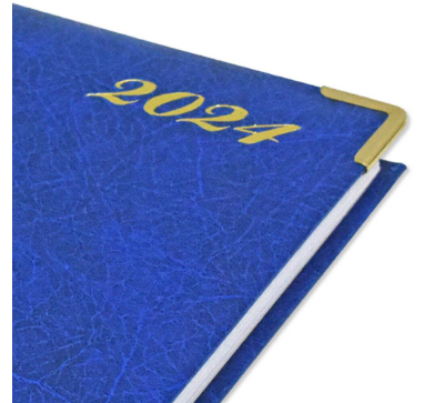 FIS Diary 2024 English (Saturday & Sunday Combined) A5, Blue - FSDI92E24BL