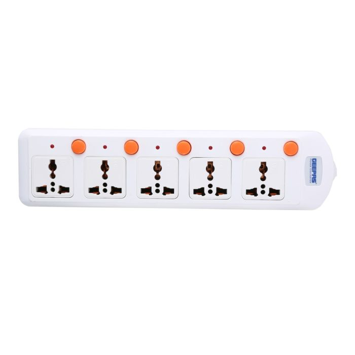 5 Way Extension Board VDE Plug With Individually On/Off Switch- Power Extension Socket -Multi Plug Power Cable