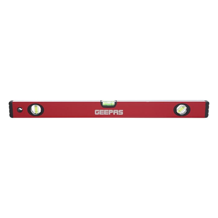 Geepas 32’’ Spirit Level - Small, Unbreakable Heavy-Duty Magnetic Torpedo Level With 3 Level Bubbles - Shock Resistant - Pocket Size, Hanging Hole - Scaffold Level For Builders & Construction Site