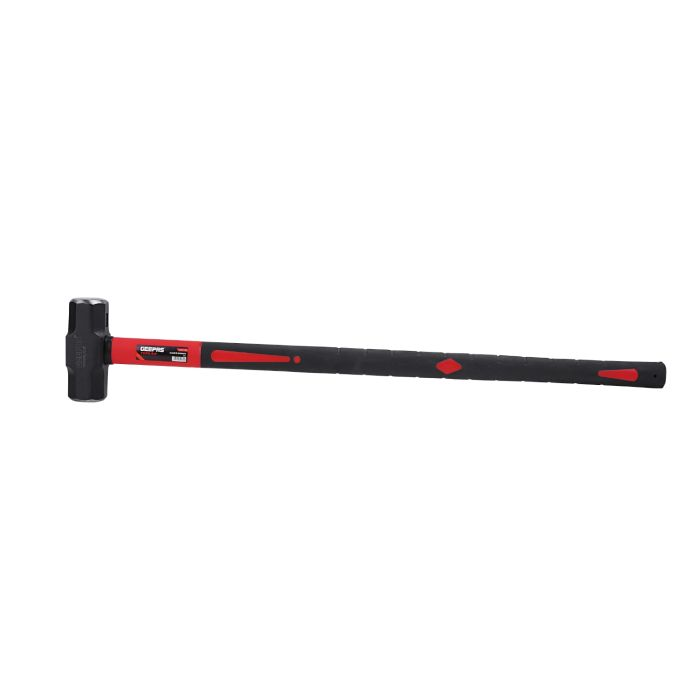 Geepas Sledge Hammer Fibre Hammer - Carbon Steel Drop Forged Head | Long Handle | Ideal For Carpenters, Site Workers & DIYers