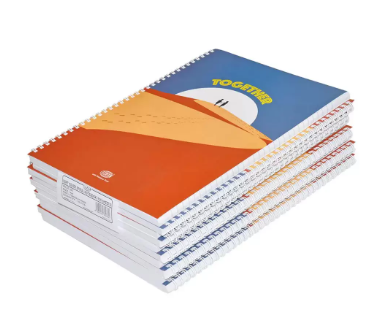 10-Piece FIS Spiral Soft Cover Notebook Single Line A4, 100-Sheets - FSNBA41906S