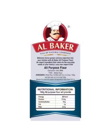 Al Baker All Purpose Flour, 2kg