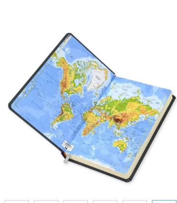 FIS French Diary 2024, Bonded Leather 1-Side Padded, Round Corner, Grey - FSDI29FRB24GY