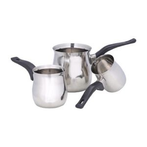 Royalford Coffee Warmer Set - Stainless Steel - Silver - 250 ML, 450 ML, 850 ML