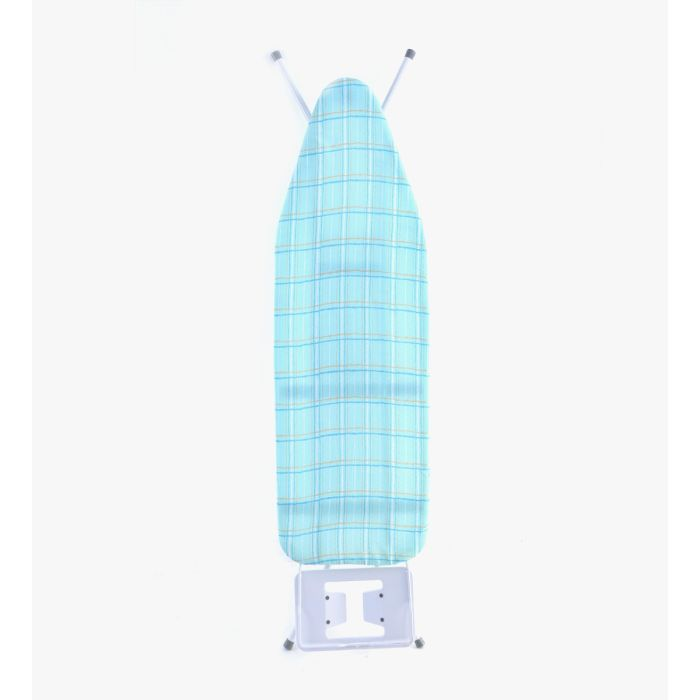 Royalford 122X40 CM Ironing Board With Steam Iron Rest, Heat Resistant, Contemporary Lightweight Iron Board With Adjustable Height And Lock System (Blue & White)