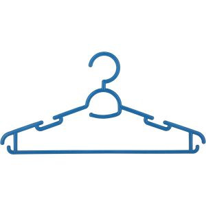 Royalford 5Pcs Hanger Set - Plastic - Brown