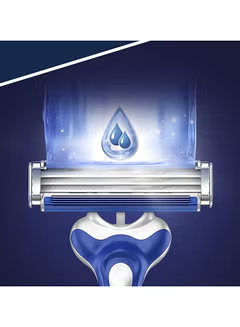 14-Piece Blue II Plus Disposable Razor Set Blue/Silver