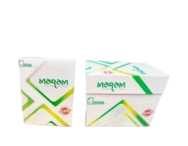 Maram Green Printer Copy Paper, Size A4, , 500 Pages Ream (Bundle of 5 Reams)