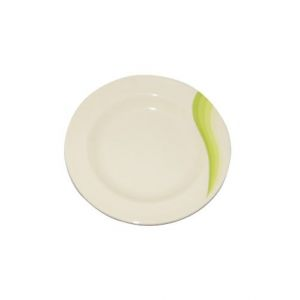 Royalford 9" Melamine Ware Super Rays Deep Plate - Melamine - White - RF8081