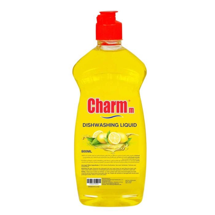 Charmm Anti-Bacterial Dishwashing Liquid Lemon 500 ml