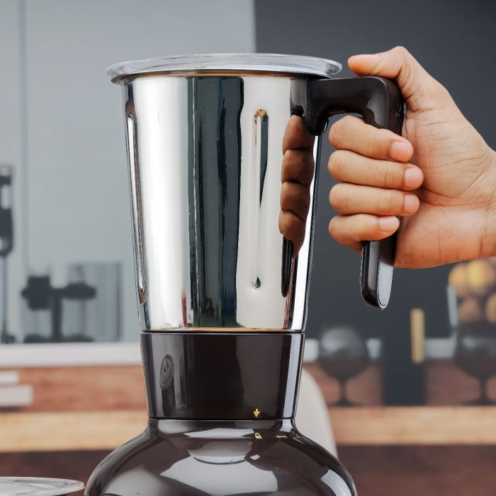 GEEPAS 3-In-1 Mixer Grinder, 750W Powerful Grinder, GSB44086 | Stainless Steel Jars & Blades | 3 Speed, Safety Twist Lock | Perfect For Dry & Wet Fine Grinding