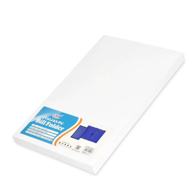 FIS Executive Bill Folder Blue Color, Italian PU with Magnet Flap 150X245mm - FSCLBFBLD1