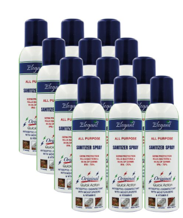 Hand Sanitizer Spray 200ml Pack of 12