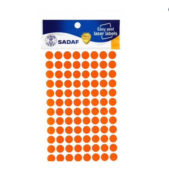 Round Labels 10mm Diameter Orange (960 - Piece)