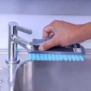 Royalford Portable Scrubbing Brush - Plastic - Grey