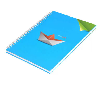 LIGHT Pack of 5 Spiral Hard Cover Note Book 100 Sheets. Size:9X7 Inches (22.86 X 20.32 CM) -LINBS971001305